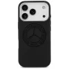 Capa MagSafe Mercedes em silicone Vintage Logo para iPhone 17 Pro, preta