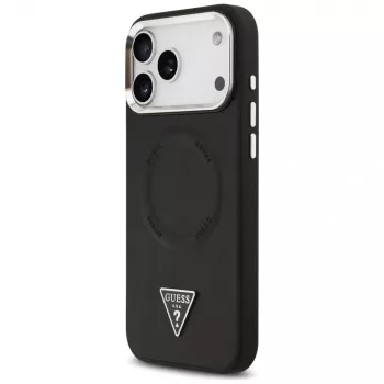 Capa MagSafe Guess Triangle Logo para Apple iPhone 17 Pro (preta)