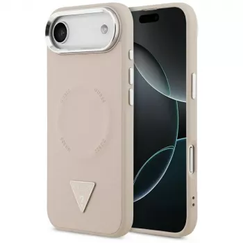 Capa MagSafe Guess Triangle Logo para iPhone Air (rosa)