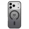 Capa MagSafe Guess IML Gradient Triangle Logo para iPhone 17 Pro, preta
