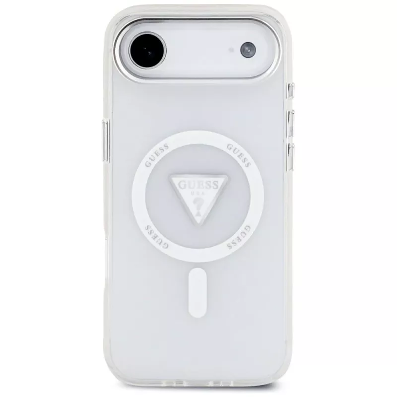 Capa MagSafe Guess IML Gradient Triangle Logo para iPhone Air, transparente