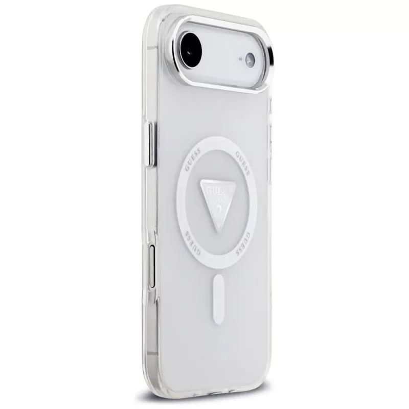 Capa MagSafe Guess IML Gradient Triangle Logo para iPhone Air, transparente