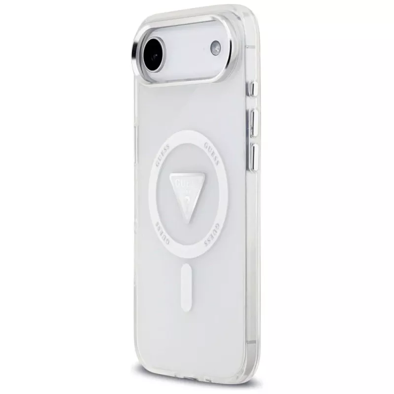 Capa MagSafe Guess IML Gradient Triangle Logo para iPhone Air, transparente