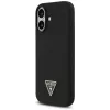 Capa MagSafe Guess em silicone Triangle Logo para iPhone 17, preta