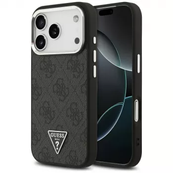 Capa Guess 4G Triangle Logo MagSafe para iPhone 17 Pro (Preto)