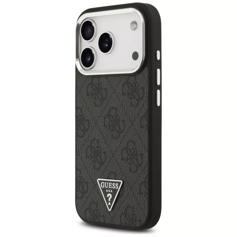 Capa Guess 4G Triangle Logo MagSafe para iPhone 17 Pro (Preto)
