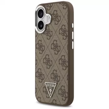 Capa Guess 4G Triangle Logo MagSafe para iPhone 17 (Castanho)