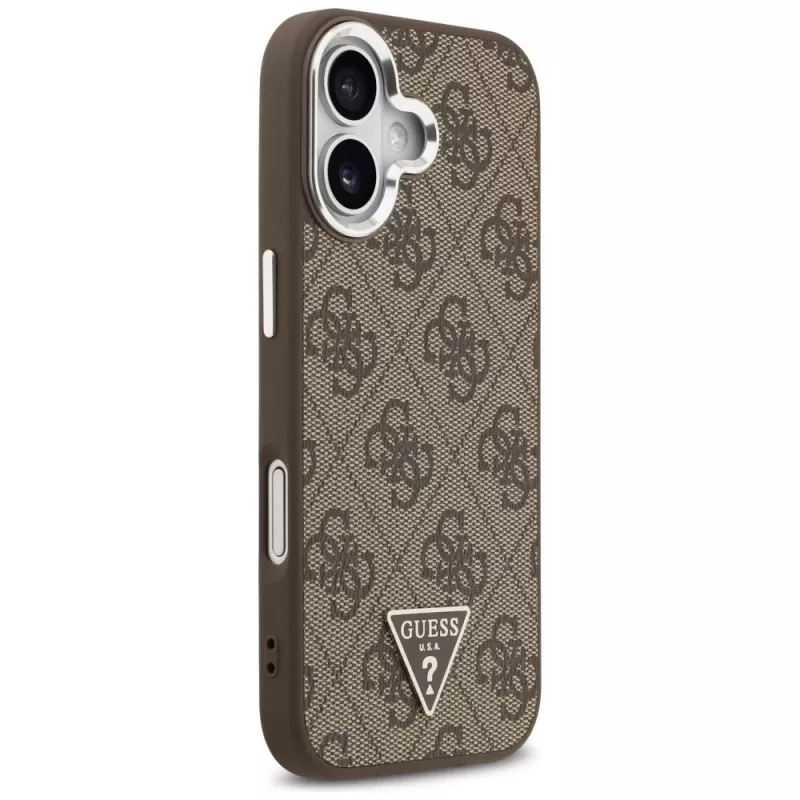 Capa Guess 4G Triangle Logo MagSafe para iPhone 17 (Castanho)