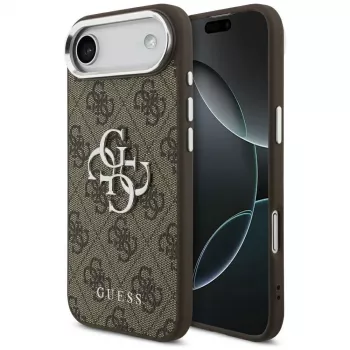 Capa Guess GUHCP17MP4G4SMCW 4G Big 4G Classic Logo para iPhone Air – Castanho / Prateado