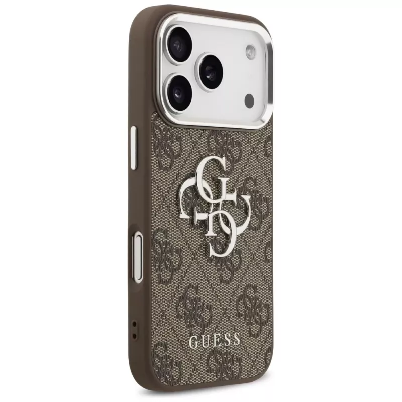 Capa Guess 4G Big 4G Classic Logo para iPhone 17 Pro (Castanho / Prateado)