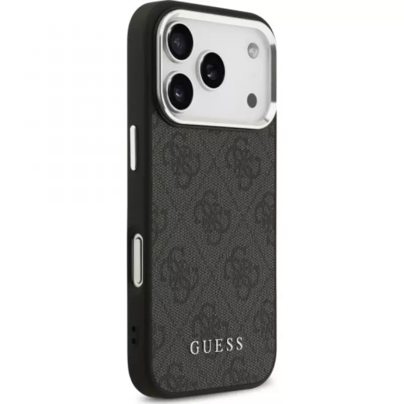 Capa Guess 4G Classic Logo MagSafe para iPhone 17 Pro (Preto)