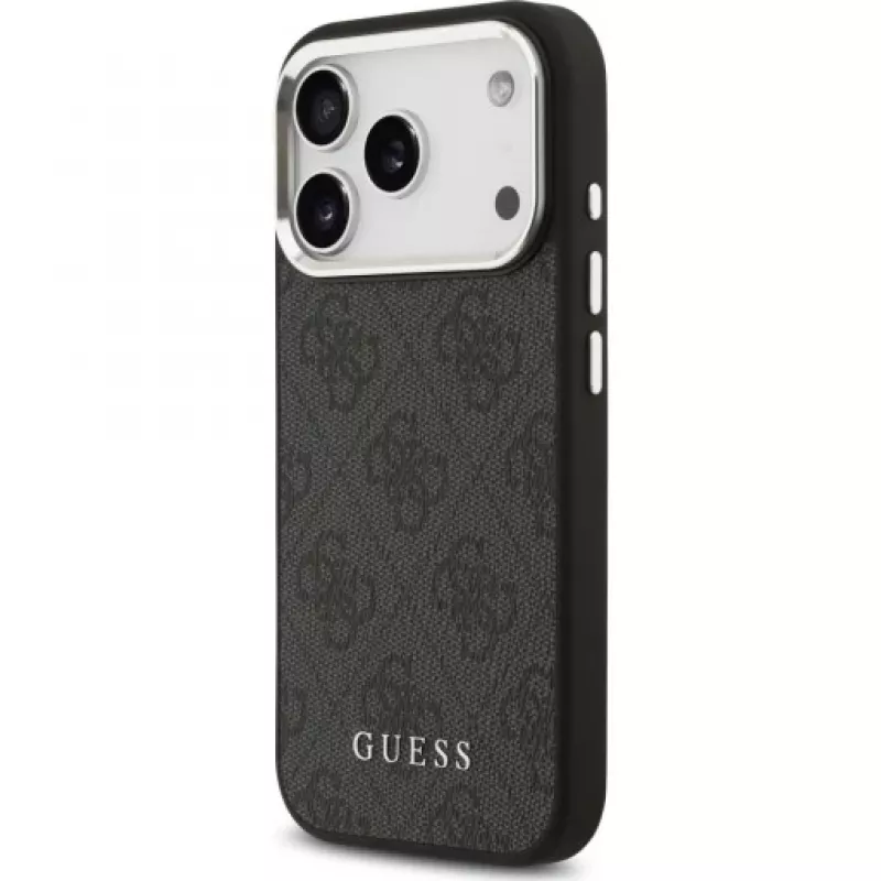 Capa Guess 4G Classic Logo MagSafe para iPhone 17 Pro (Preto)