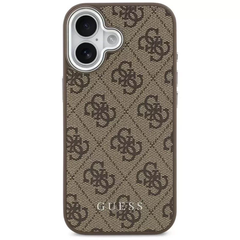 Capa Guess 4G Classic Logo MagSafe para iPhone 17, Castanho