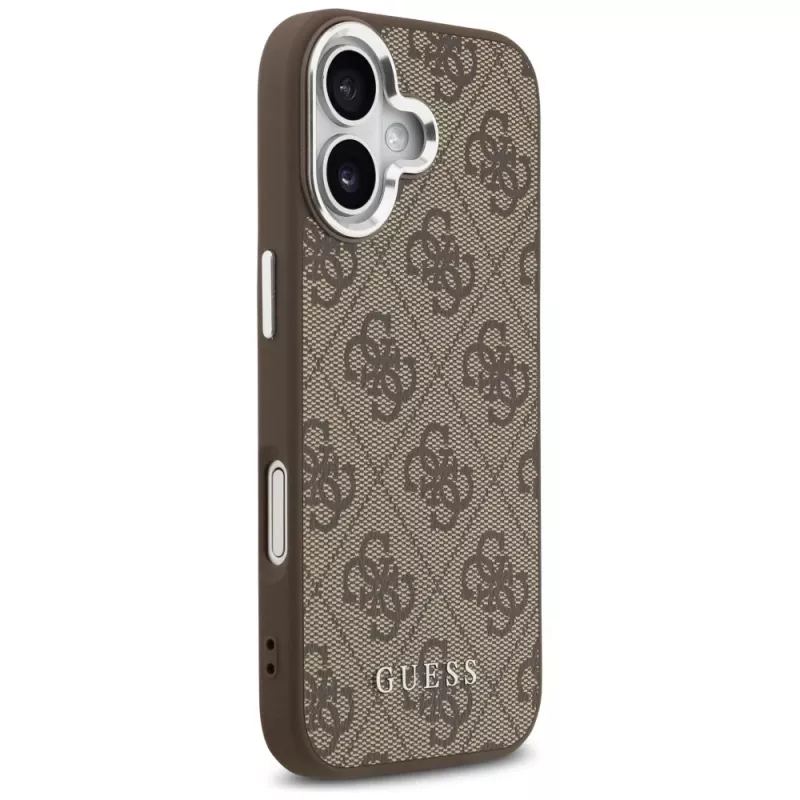 Capa Guess 4G Classic Logo MagSafe para iPhone 17, Castanho
