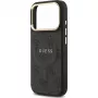 Capa traseira Guess 4G PU Classic Logo MagSafe para Apple iPhone 17 Pro, Preto