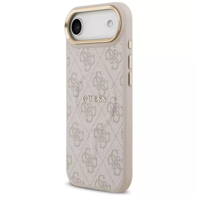 Capa Guess 4G PU Classic Logo MagSafe para iPhone Air, Rosa