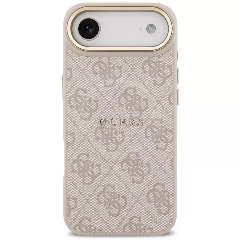 Capa Guess 4G PU Classic Logo MagSafe para iPhone Air, Rosa