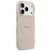 Capa Guess Peony Hot Stamp MagSafe para iPhone 17 Pro, Rosa