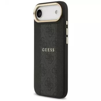 Capa Guess 4G Stripe MagSafe para iPhone Air, Preto