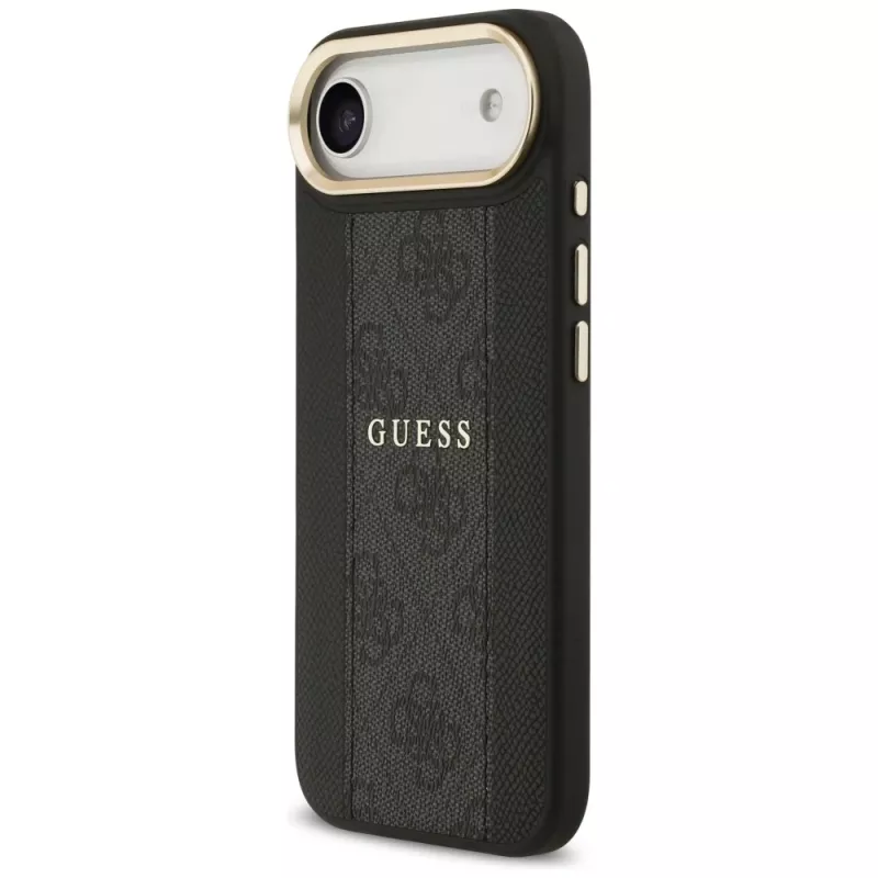 Capa Guess 4G Stripe MagSafe para iPhone Air, Preto