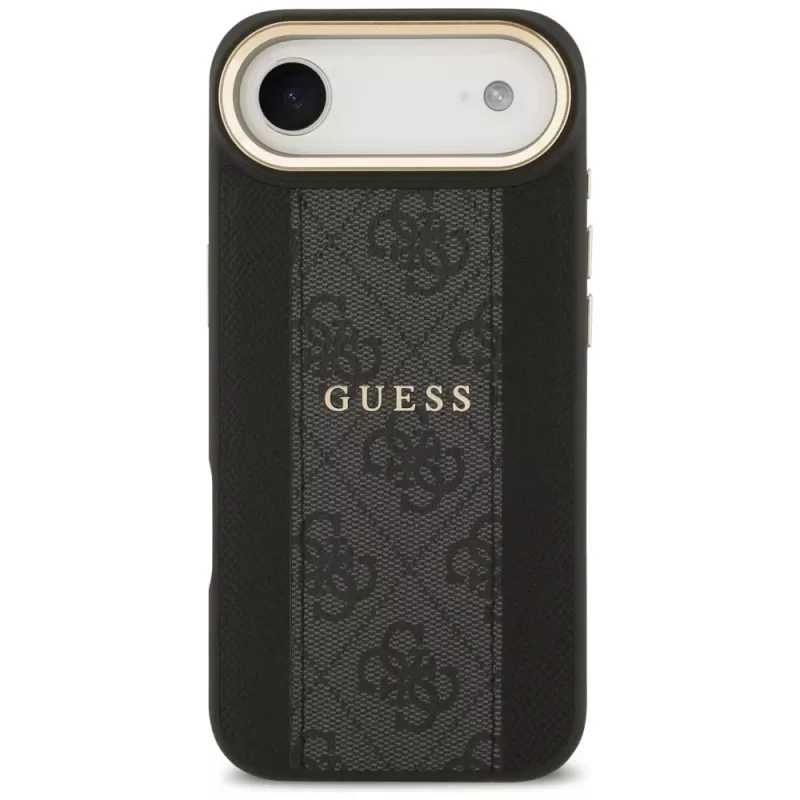 Capa Guess 4G Stripe MagSafe para iPhone Air, Preto