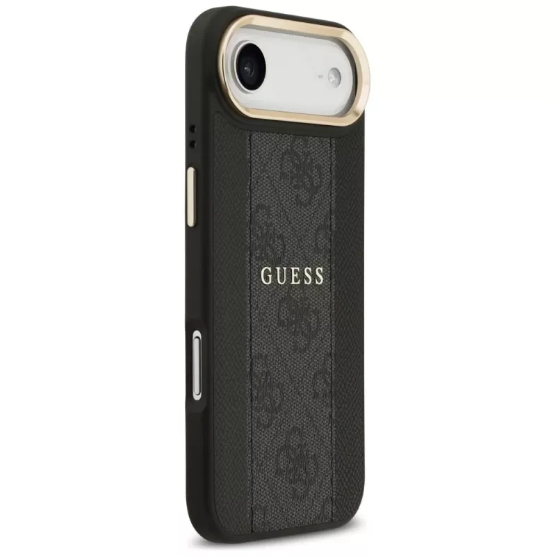 Capa Guess 4G Stripe MagSafe para iPhone Air, Preto