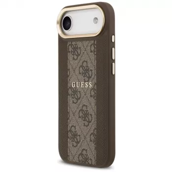Capa Guess 4G Stripe MagSafe para iPhone Air, Castanho