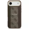 Capa Guess 4G Stripe MagSafe para iPhone Air, Castanho