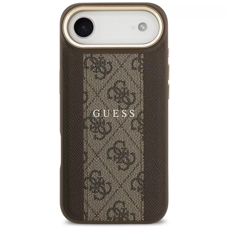 Capa Guess 4G Stripe MagSafe para iPhone Air, Castanho
