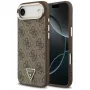 Capa Guess 4G Triangle Logo MagSafe para iPhone Air, Castanho / Dourado