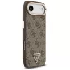 Capa Guess 4G Triangle Logo MagSafe para iPhone Air, Castanho / Dourado
