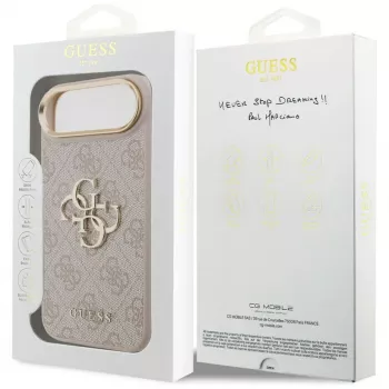 Capa Guess 4G Big 4G Classic Logo para iPhone Air (Rosa / Dourado)