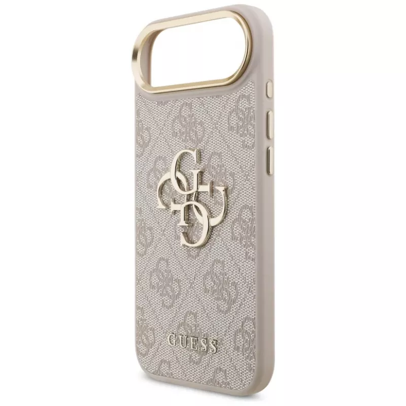 Capa Guess 4G Big 4G Classic Logo para iPhone Air (Rosa / Dourado)