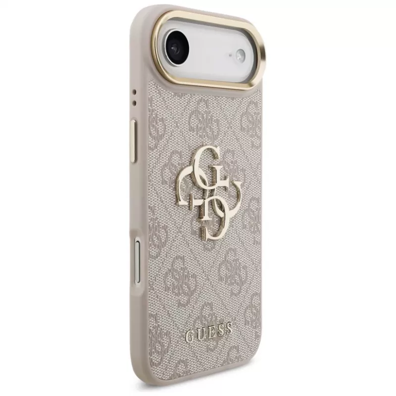 Capa Guess 4G Big 4G Classic Logo para iPhone Air (Rosa / Dourado)
