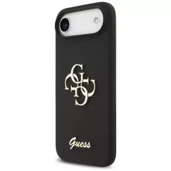 Capa Guess Silicone Big 4G Script para iPhone Air - Preto