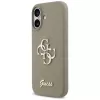 Guess Silicone Big 4G Script Capa para iPhone 17 - castanho