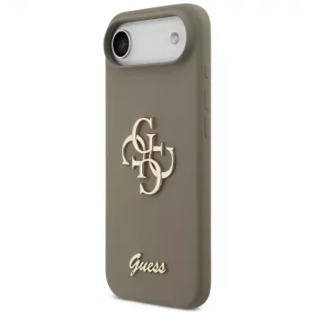 Guess Silicone Big 4G Script Capa para iPhone Air castanho