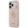Guess Silicone Big 4G Script Capa traseira para Apple iPhone 17 Pro - rosa