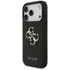 Guess Grained Big 4G & Classic Logo Capa protetora para Apple iPhone 17 Pro, preto