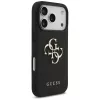 Guess Grained Big 4G & Classic Logo Capa protetora para Apple iPhone 17 Pro, preto