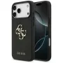 Guess Grained Big 4G & Classic Logo Capa traseira para iPhone 17 Pro Max, preto