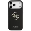 Guess Grained Big 4G & Classic Logo Capa traseira para iPhone 17 Pro Max, preto