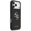 Guess Grained Big 4G & Classic Logo Capa traseira para iPhone 17 Pro Max, preto