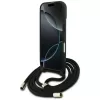 Guess 4G Big Logo Cord Strap Crossbody Capa para Apple iPhone 17, preto