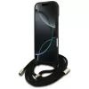 Guess 4G Big Logo Cord Stap Crossbody Capa para iPhone 17 castanho