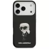 Capa MagSafe Karl Lagerfeld IML Aquarelle Karl & Logo para iPhone 17 Pro (preta)
