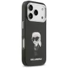 Capa MagSafe Karl Lagerfeld IML Aquarelle Karl & Logo para iPhone 17 Pro (preta)
