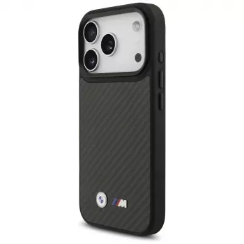 Capa MagSafe BMW M Kevlar Matt para Apple iPhone 17 Pro preta