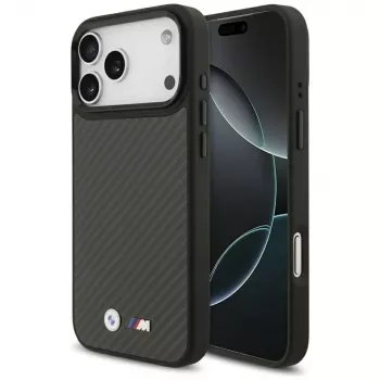 Capa MagSafe BMW M Kevlar Matt para iPhone 17 Pro Max preta