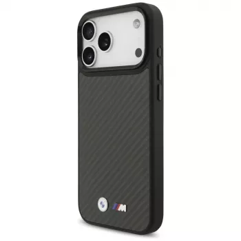 Capa MagSafe BMW M Kevlar Matt para iPhone 17 Pro Max preta